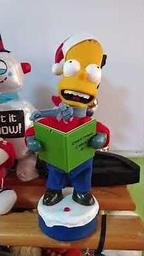 Bart Simpson Singer Gemmy 2004 Christmas Carols in Springfield! 🎄🛹 Caroling Bart