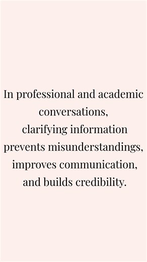 Why Asking for Clarification Makes You Sound Confident #englishpractice