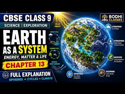 Class 9 Science Exploration Ch- 13 Earth as a System: Energy, Matter, and Life | Full Explanation