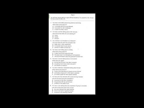 Listening B2, FCE Practice Plus 2 2015, Test 5, Part 1