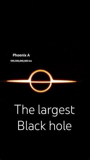 Black Hole Size Comparison: Earth vs Phoenix A 😱 #space #universe #astronomy