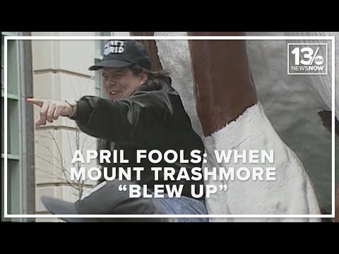 April Fools: Virginia Beach's Mount Trashmore 'blows up' in methane explosion (1992)
