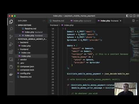 Paystack Mobile money payment