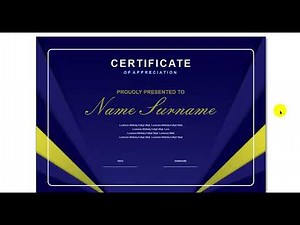 How to Create Simple But Unique Certificate Design in Coreldraw 2021 - Ahsan Sabri