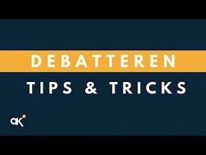 Debatteren: Tips & Tricks