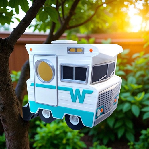Vintage RV Birdhouse – Retro Camper Garden Décor, Handmade Outdoor Bird Home - Etsy