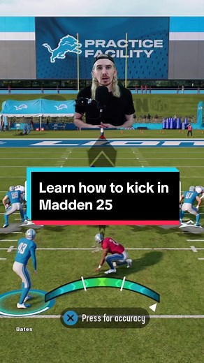 🎥 @TALLGUY teaches you how to kick in Madden 25 🎮 Learn more #Madden25 Tips by clicking link in bio! #whattoplay #gamingontiktok