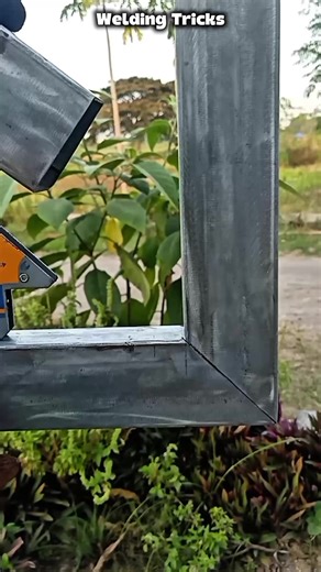 Very good idea tricky corner connection #weldingtricks | Welding Trick