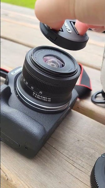 canon r100 18-45mm lens setup #newmusic #song #canon #photography #shorts #trending