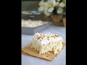 Coconut Cream Poke Cake