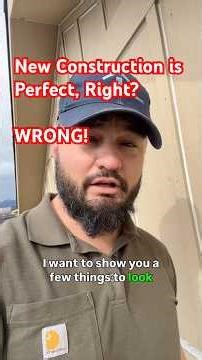 Don’t need new construction inspection? Think again! #newconstruction #homeinspection #homebuyertips