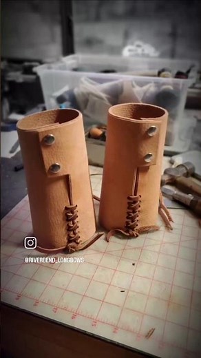 DIY Leather Bracers 🏹