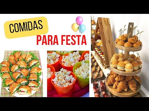 COMIDAS PARA FESTA / Comida salgada para festa Infantil
