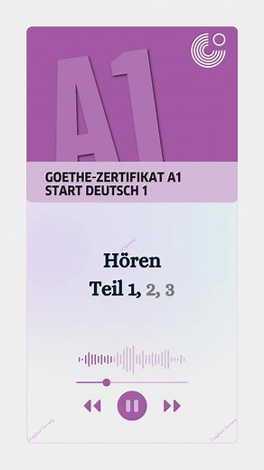 Goethe A1 Listening Practice | German Learning Tips