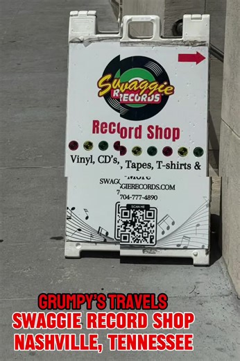 🎧 Grumpy just hit up Swaggie Records in Downtown Nashville! 🎶 Strolled into Swaggie Records at 211 Union Street (corner of Union & 3rd Avenue North) right in the heart of Downtown Nashville, TN 37201 . Vinyl paradise awaits, with racks stacked high across every genre—from country and jazz to punk, reggae, rock, soul & more . Grumpy dove into the crates and walked away with gems galore. The shop may be compact, but the collection is impressive—both new and used records, CDs, cassette tapes, acc