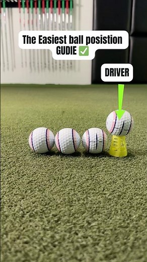 The EASIEST Ball position guide! FOR EVERY CLUB #golfswing #golf #golftip #golftips