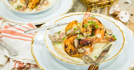 Country Ham, Shrimp and Grits