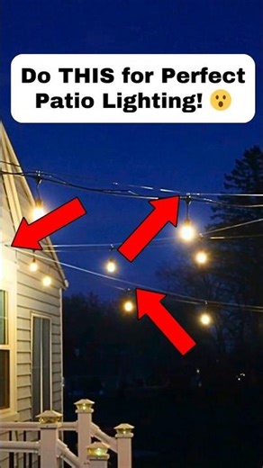 Stop Hanging Your Patio Lights Wrong! Do THIS Instead!