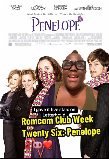 Better late than never, here’s my thoughts on Penelope (2006)! 🐽❤️ #filmtok #penelope #romcomclub #fyp #christinaricci