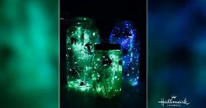 Spooky Spiderweb Glow Jars