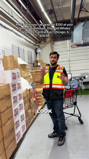 All these for $100 ??? 😭 At this point, I’m shopping here every day ! 📍 5000 S. Central Ave, Chicago, IL 60638 #fyp #discountwhales #warehouse #chicago