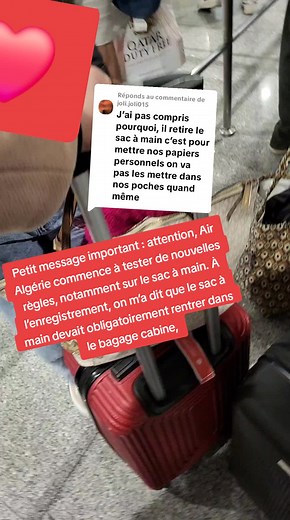 Nouvelle réglementation des bagages chez Air Algérie