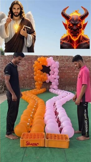 God 😇 vs Devil 😈 Ultimate Balloon Challenge | Who Wins?