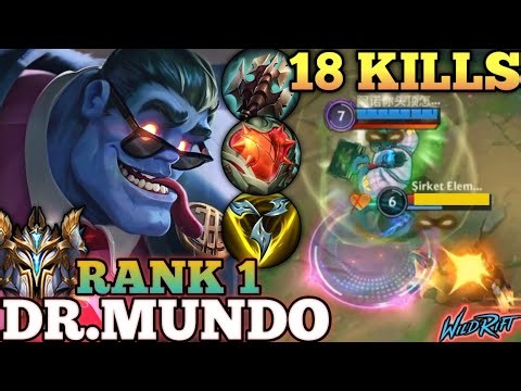 DR.MUNDO HYPER KILLER! BEST META JUNGLE MVP BUILD - TOP 1 GLOBAL DR.MUNDO BY 阿诺你头顶怎么尖尖的 - WILD RIFT