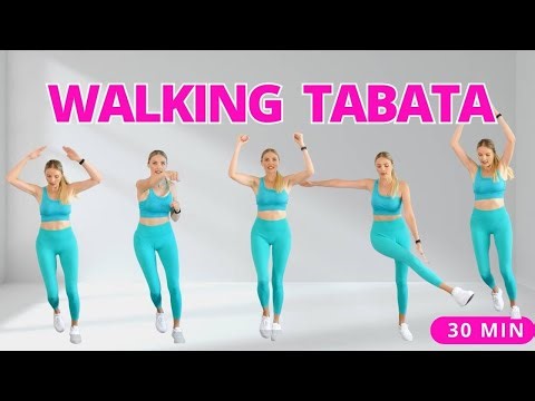 30 Min Walking Tabata Cardio Workout | 5000 Steps in 30 min