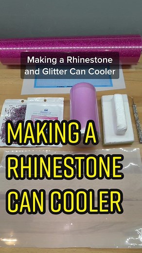 DIY Rhinestone Can Cooler Tutorial