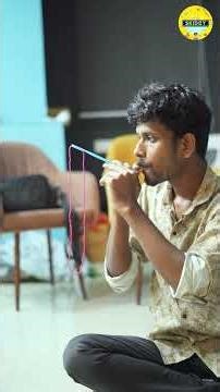 😏சுண்டக்கா பசங்க! | String Shooter using Straw and Thread – DIY Fun!🧪