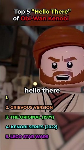 TOP 5 "Hello there" moments of Obi-Wan Kenobi ⚔️ #shorts