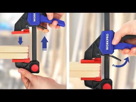 ESSENTIAL Woodworking Tool! 🛠️ WORKPRO 6" Quick-Release Clamps Review (2-Pack)