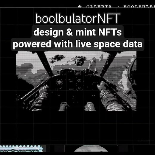 design & mint your own animated #NFTs powered with live #space data on polygon | boolbulatorNFT