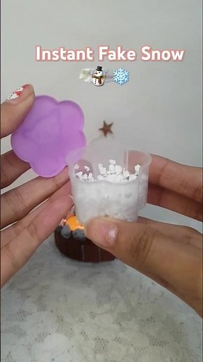 The #1 Best Way to Make Fake Snow at Home | DIY Snowman