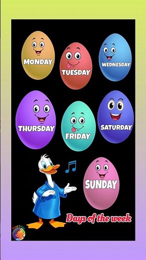 duck singing days of the week song #staylittlechannel #learning