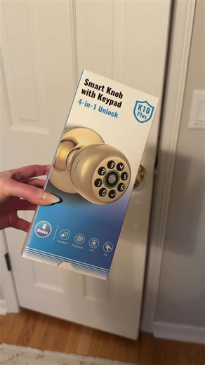 If you want to limit how destroyed your playroom can get, this has been a game changer. 🙌 We keep the toys they actually play with out and store the rest in a locked closet (which is not organized yet). It keeps the mess manageable without taking toys away or saying no all day. This fingerprint door lock lets us control access using a fingerprint, a code, or the app. When they want something else, they clean up first and then we grab it together. 😊 #playroomorganization #momhack #momhacks #par