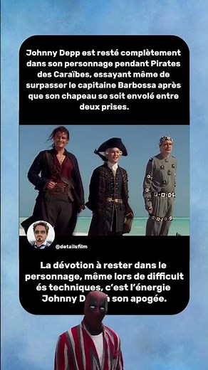 Johnny Depp est devenu COMPLETEMENT Jack Sparrow hors caméra 😂