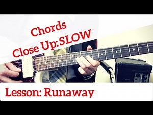 Chords: The Ventures | Runaway | Rhythm Guitar Lesson | Close Up Slow Speed