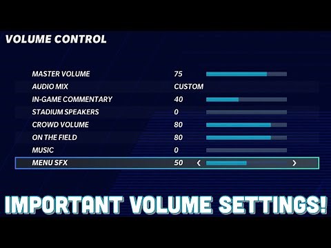Volume Settings For Recording Madden Gameplay