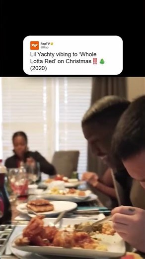 Lil Yachty vibing to "Whole Lotta Red" on Christmas (2020)