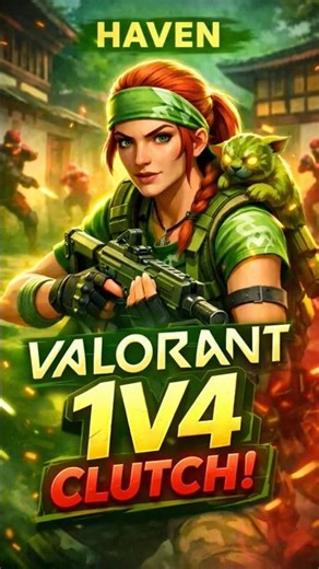 VALORANT 1v4 CLUTCH with Skye 😱 | Haven INSANE Gameplay #shorts