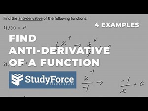 📚 How to find the anti-derivative of a function (Part 1)