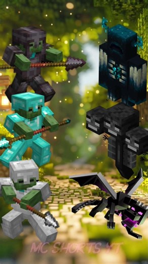 Zombie With Spear Vs All Mobs #minecraft #shortsfeed #minecraftshorts #trendingshorts