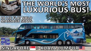 The world's most luxurious bus / Singapore to Kuala Lumpur Transtar Solitaire Suites review
