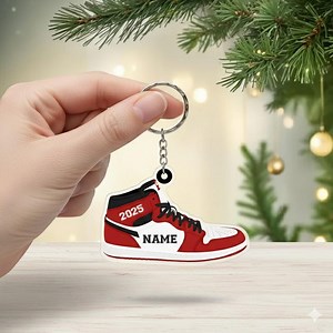 Personalized Sneaker Keychain, Custom Name Shoe Acrylic Keyring, Sneakerhead Gift, Streetwear Lover Keychain, Shoe Fan Keepsake - Etsy