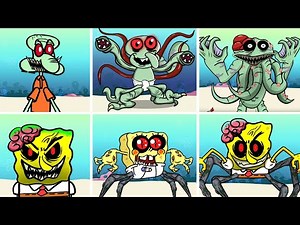 ¡TODOS los Amigos de Bob Esponja convertidos en TITAN ROBOTS! | Animación de Bob Esponja