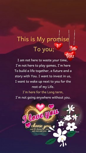 This is my promise to you #iloveyou #couple #lovepromises🔐❤️🤞 #emotions #everyone #followers #viewers | Jenny Jane Juntilla