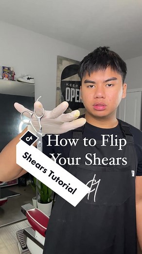 How to Properly Flip Your Hair Shears