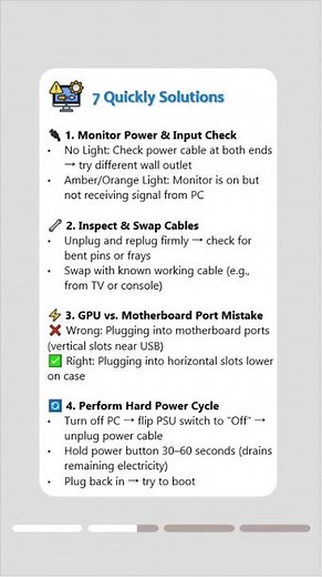 🖥️ PC Powers On But the Screen Stays Black? Fix It Fast!#windowstips #blackscreen #techfix